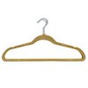 Home Basics SlipProof SnagFree Ultra Slim Velvet Hanger  Camel FH01141